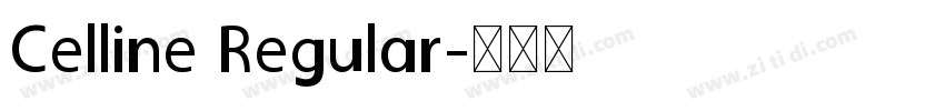 Celline Regular字体转换